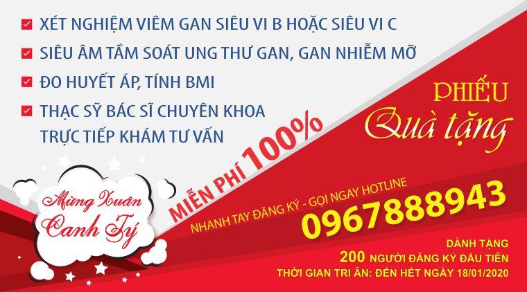 Miễn phí gói Tầm soát bệnh gan nhân dịp năm mới Canh tý 2020 2 Khuyen mai tet 2020 tam soat benh gan mien phi