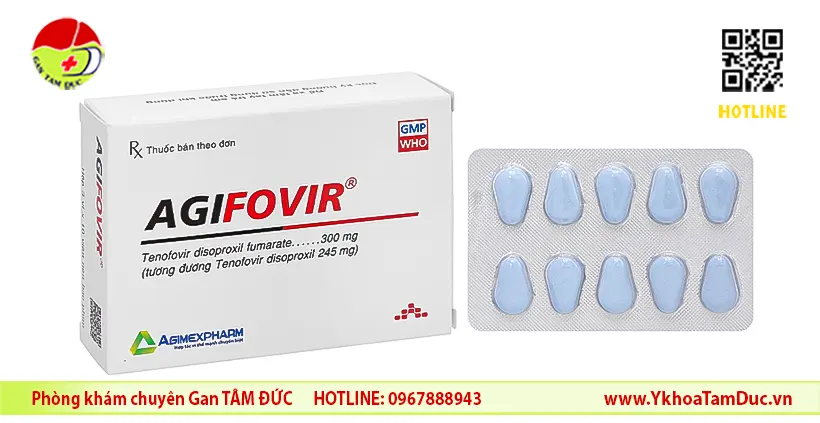 Thuốc Agifovir 300mg điều trị viêm gan B