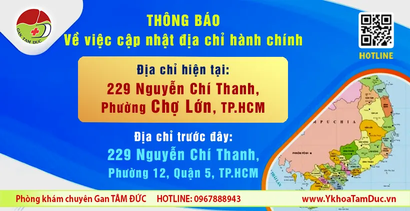 Thông báo về việc cập nhật địa chỉ hành chính của Gan Tâm Đức