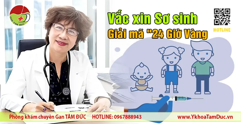 BSCKI Lý Thị Mỹ Dung tư vấn tiêm vắc xin Viêm gan B và Lao sơ sinh trong 24 giờ vàng tại Phòng khám Gan Tâm Đức.
