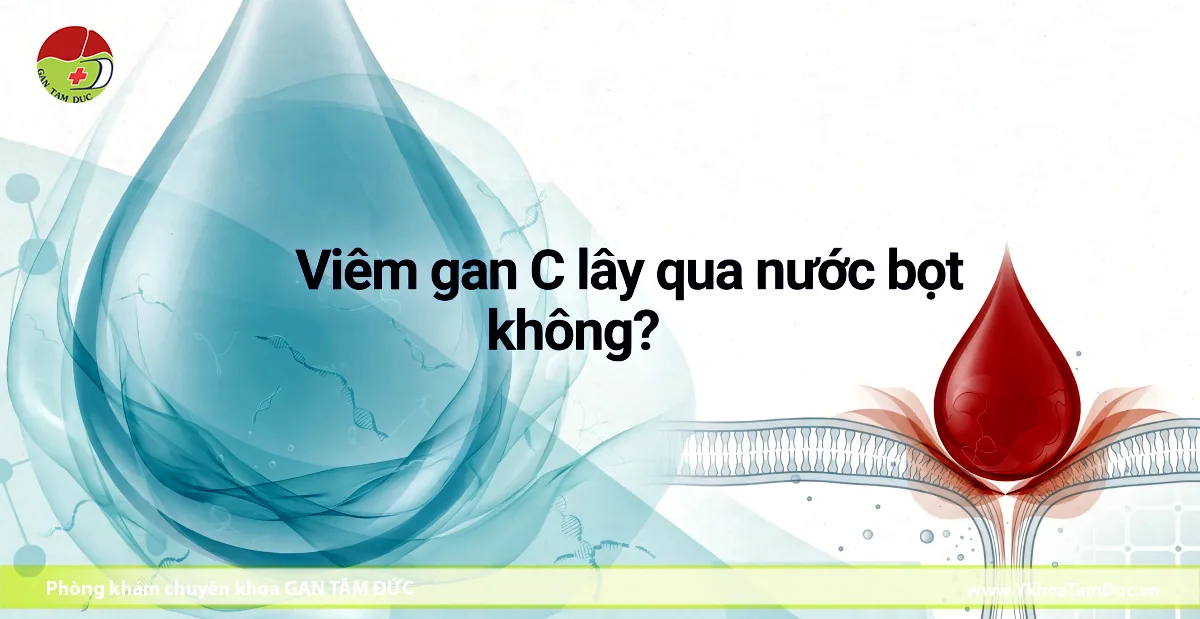 HCV có lây qua nước bọt? Hôn, ăn chung có nguy cơ không? 1 Minh họa sự khác biệt giữa nước bọt thông thường và phơi nhiễm với máu trong lây truyền viêm gan C.